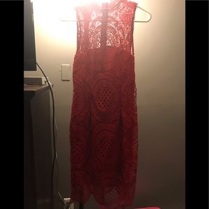 Red lace dress from Charlotte Russe